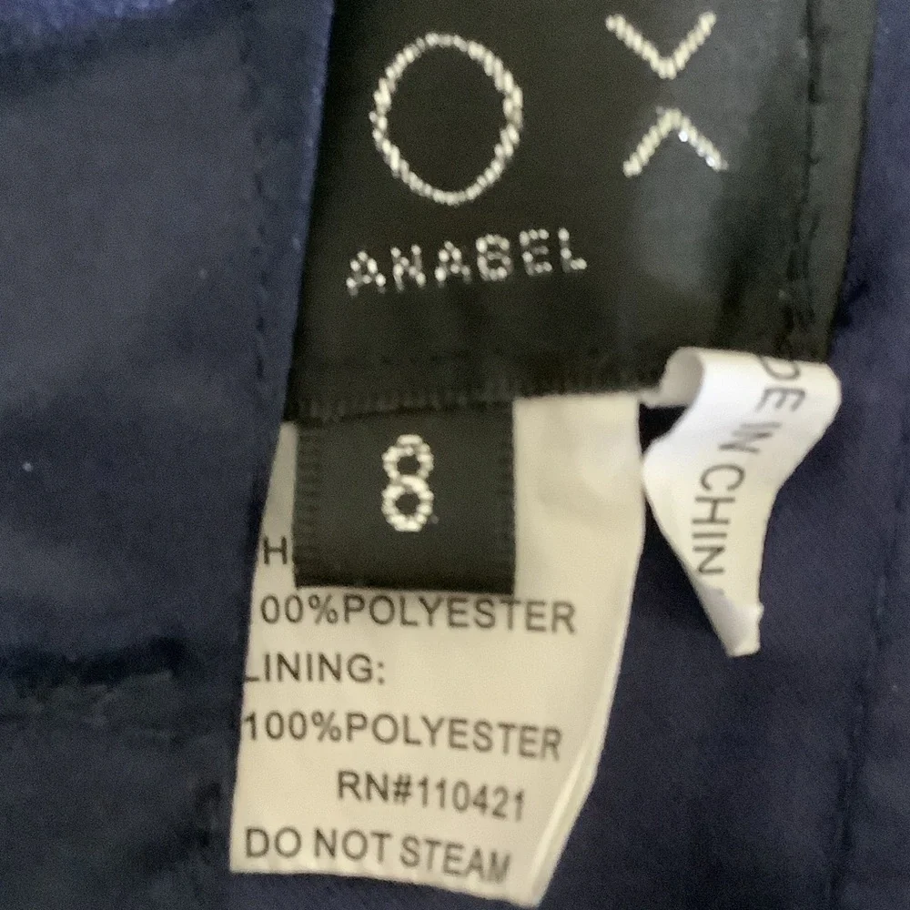 Chic Midnight Blue Mini Dress - Picture 6 of 7